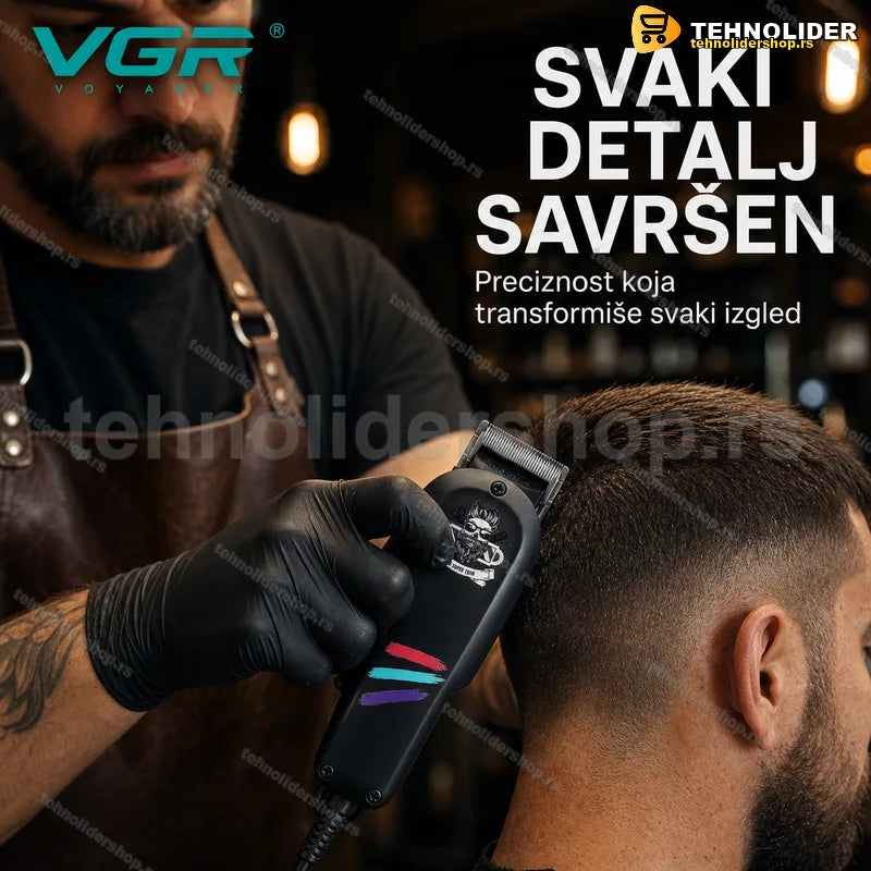 mašinica za šišanje VGR V-129 sa taper polugom i graničnim češljevima