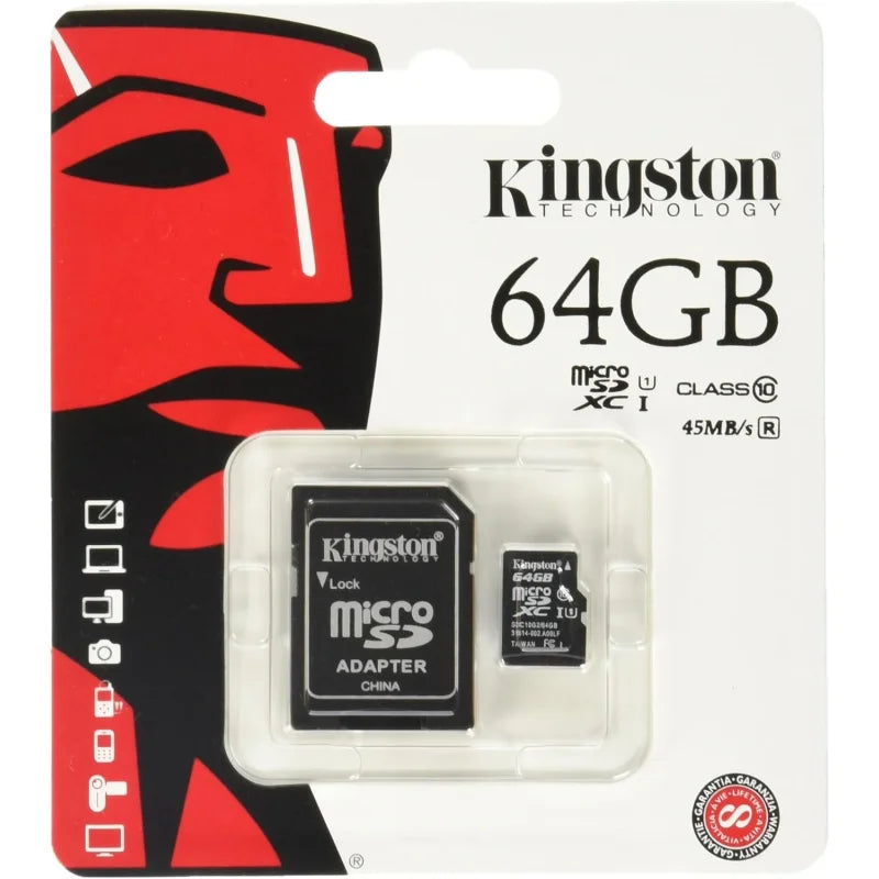 MicroSD kartica 64GB klase 10 sa adapterom u pakovanju