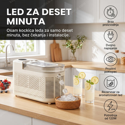 Mini aparat za led na kuhinjskom pultu sipa kockice u čašu, benefiti proizvoda