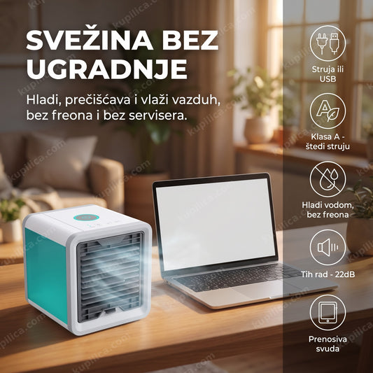 mini klima 3u1 na radnom stolu, benefiti proizvoda
