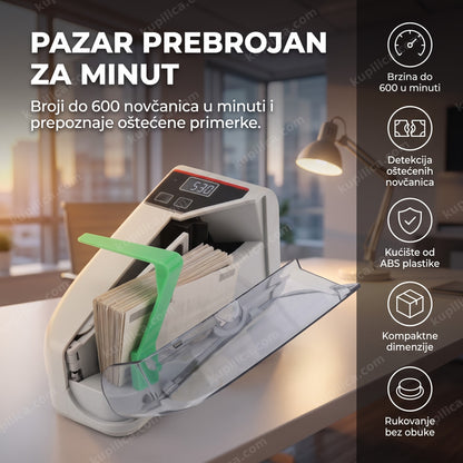 mini mašina za brojanje novčanica broji pazar u kancelariji, benefiti proizvoda