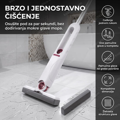 mini mop za čišćenje kupatilskih pločica pamučnom glavom, benefiti proizvoda