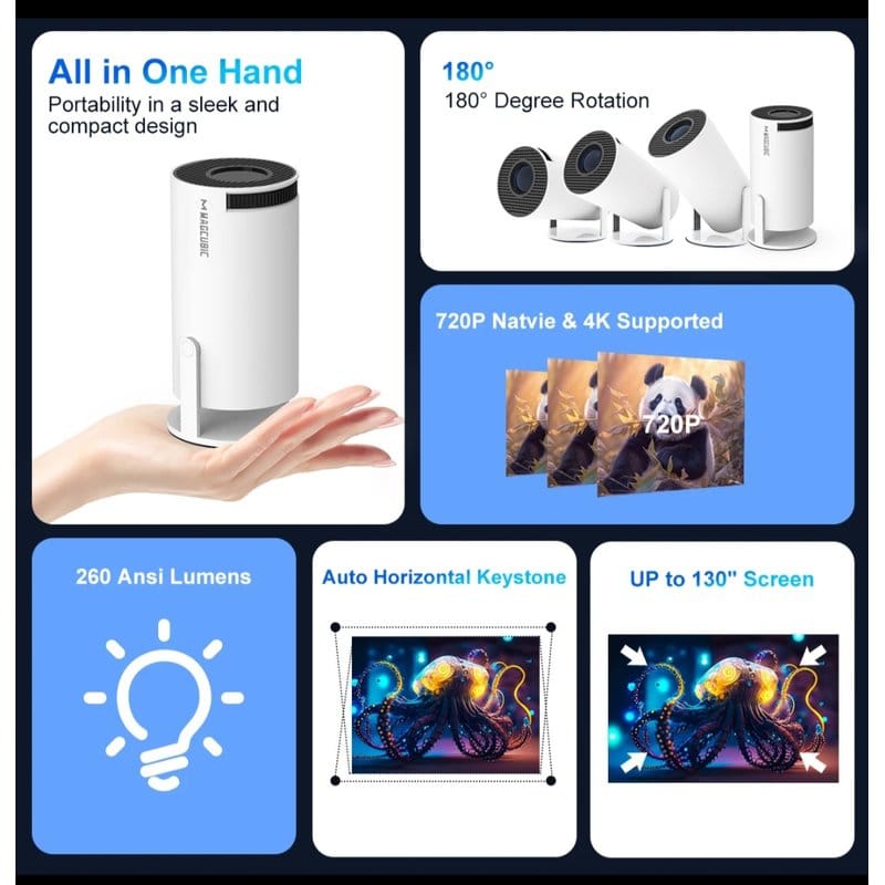Mini Projektor HY300 Pro Ultra HD — detalj 11