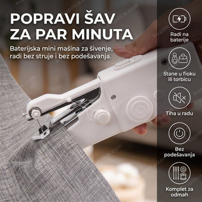 mini ručna mašina za šivenje popravlja šav na tkanini, benefiti proizvoda