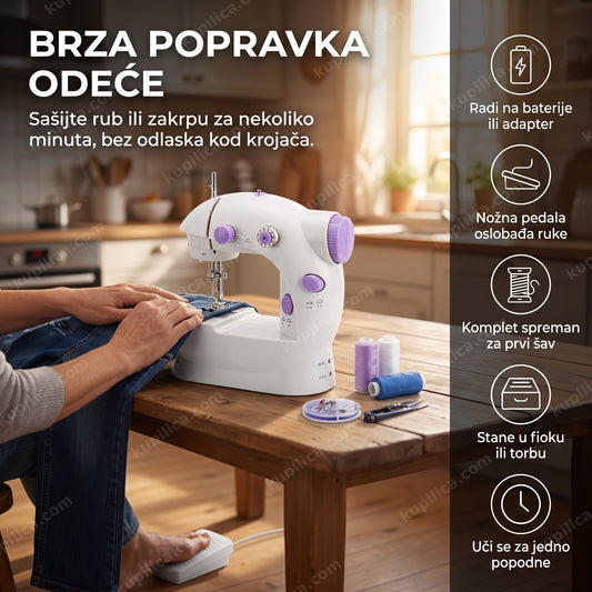 mini šivaća mašina za brzu popravku odeće kod kuće, benefiti proizvoda