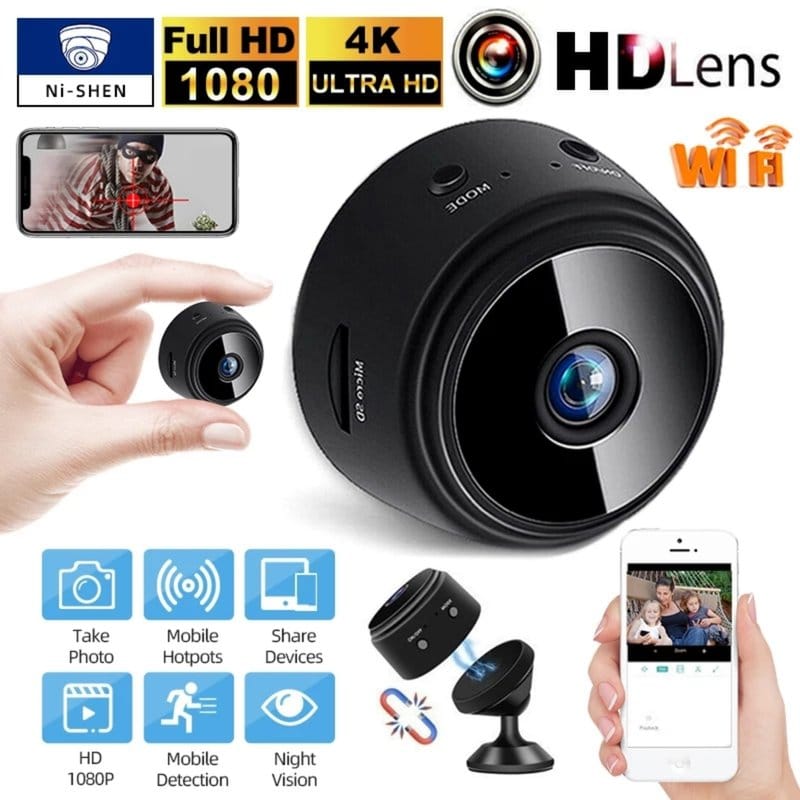 mini špijunska wifi kamera Full HD — pregled