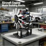 Umanjeni prikaz seta kockica za avionski motor, ugao osam