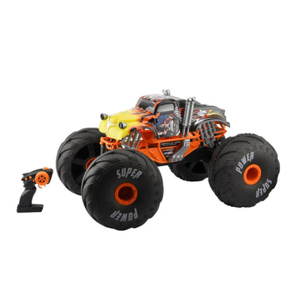 monster truck RC kamion 1:6 žuto-narandžaste karoserije sa plamenim dezenom