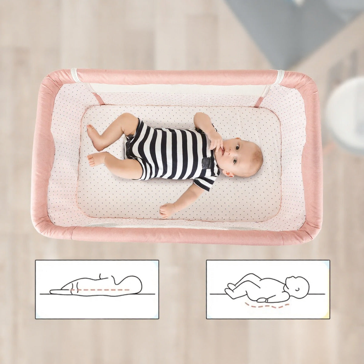 multifunkcionalni krevetac za bebe 6u1 — detalj 6