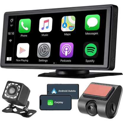 multimedija za auto 9 inča carplay sa ekranom, kamerom za vožnju unazad i dash kamerom