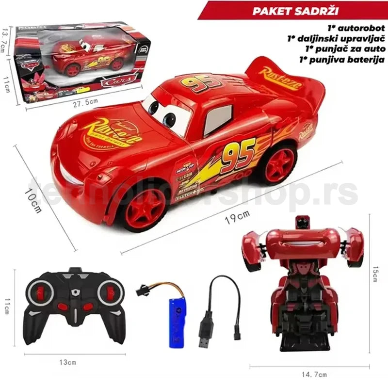 Munja Mekvin auto robot na daljinski — detalj 4