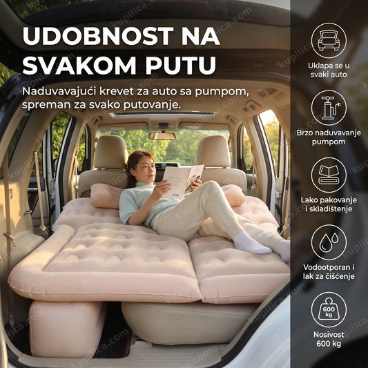 naduvavajući krevet za auto za udobno putovanje, benefiti proizvoda