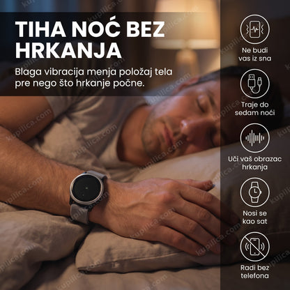 narukvica protiv hrkanja serenesleeper na ruci osobe koja mirno spava, benefiti proizvoda