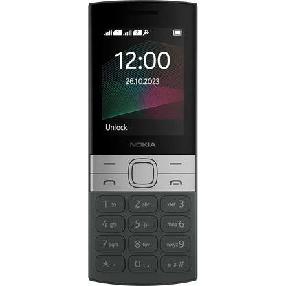 prednja strana Nokia 150 telefona sa tasterima i ekranom za otključavanje
