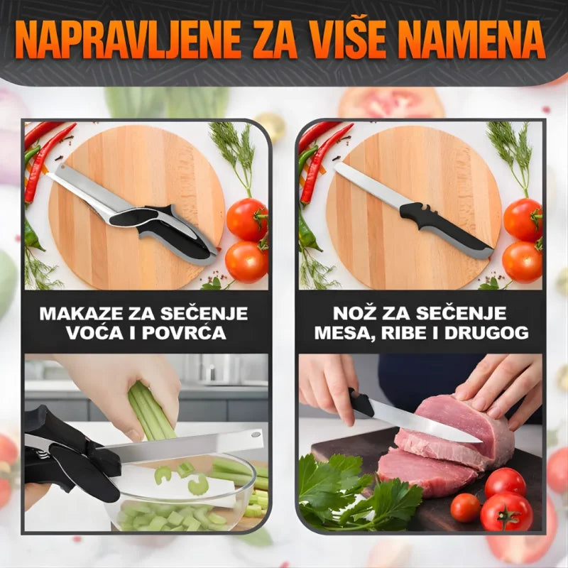 pametni sečko rasklopljen kao klasičan kuhinjski nož
