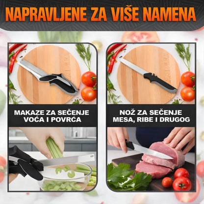 pametni sečko rasklopljen kao klasičan kuhinjski nož