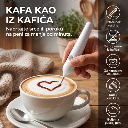 olovka za dekoraciju kafe koja crta srce na peni kapućina, benefiti proizvoda