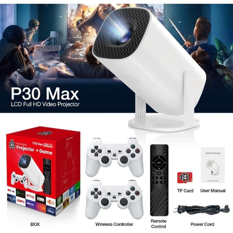 P30 MAX android projektor i retro konzola — detalj 1