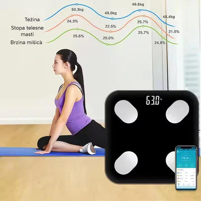 pametna vaga bluetooth 17 parametara — detalj 2
