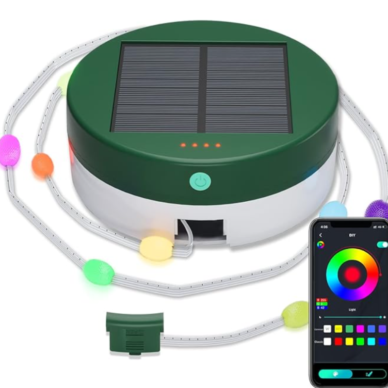 pametna solarna kamp led lampa — pregled