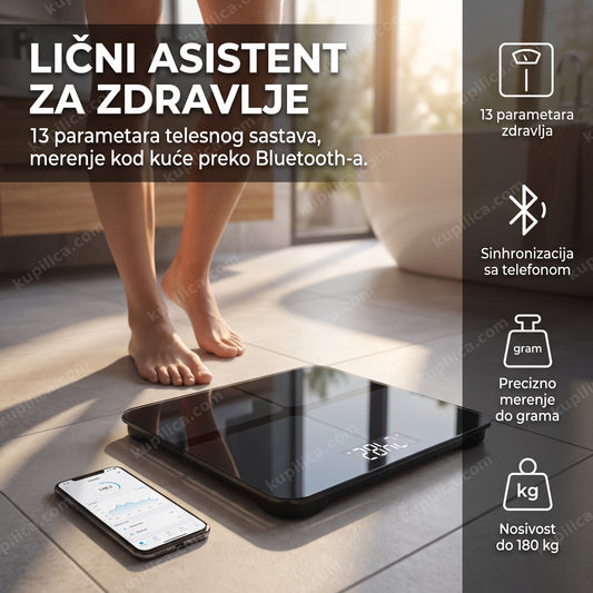 pametna vaga za merenje telesne mase u kupatilu, benefiti proizvoda