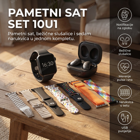 pametni sat i20 ultra max set sa slušalicama i narukvicama, benefiti proizvoda