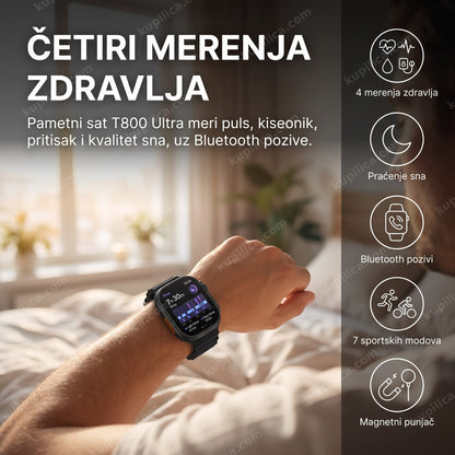 Pametni sat T800 Ultra 1,83 inča — Bluetooth pozivi, puls i merenje sna, benefiti proizvoda