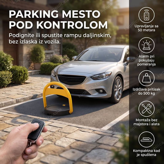 parking barijera na daljinski ispred kuće sa automobilom, benefiti proizvoda