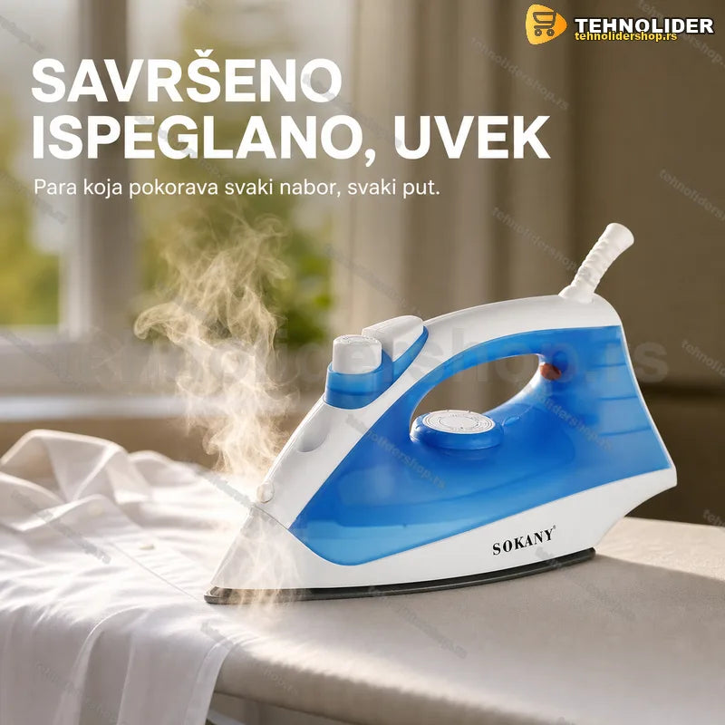parna pegla SOKANY 2073 sa keramičkim postoljem