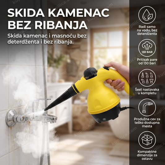 paročistač visokog pritiska žuti - čišćenje kamenca parom u kupatilu - benefiti proizvoda