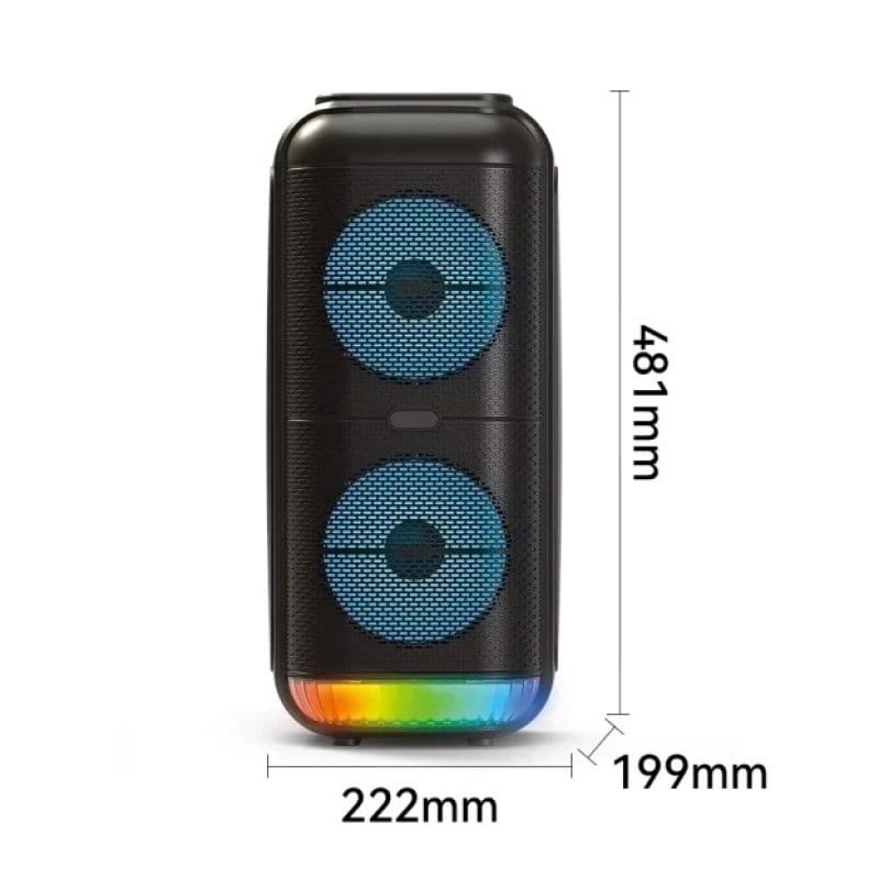 RGB LED traka i osvetljene membrane zvučnika ZQS6227 u mraku