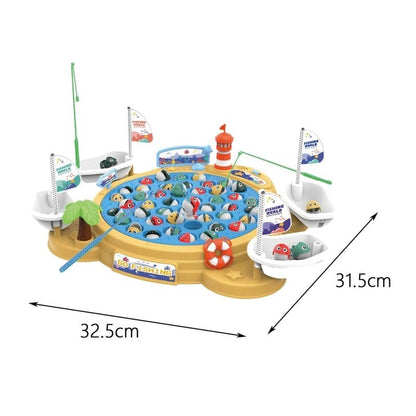 pecanje ribica veliki set 45 ribica - dimenzije igre 32,5 x 31,5 cm