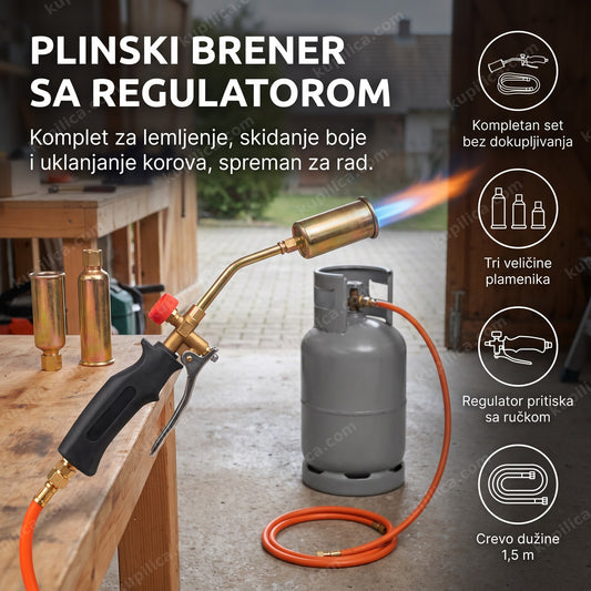 plinski brener sa regulatorom pali kontrolisan plamen u dvorištu, benefiti proizvoda