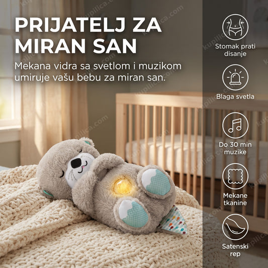 plišana vidra za bebe sa svetlom u dečijoj sobi - benefiti proizvoda