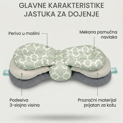 podesivi jastuk za dojenje — detalj 2