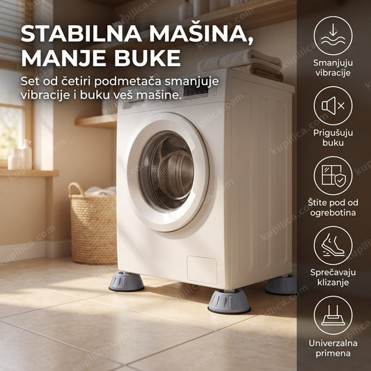 podmetači za veš mašinu set od 4 ispod nogica mašine, benefiti proizvoda