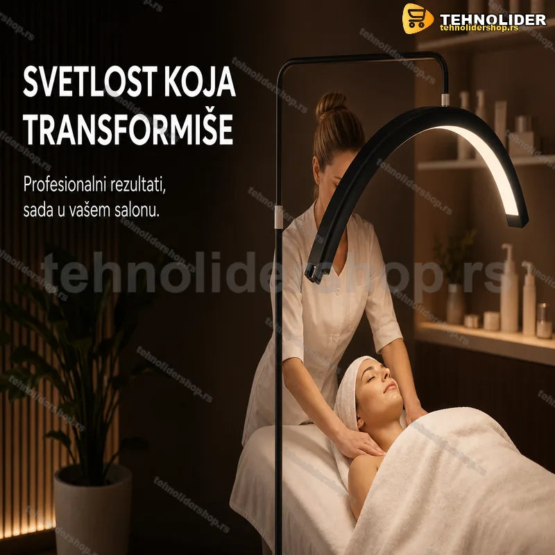 podna lampa polumesec za manikir sa stativom HD-M6X