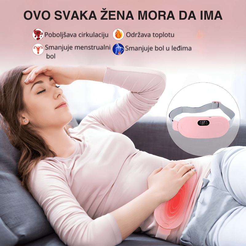 pojas grejač za menstrualne bolove — detalj 1