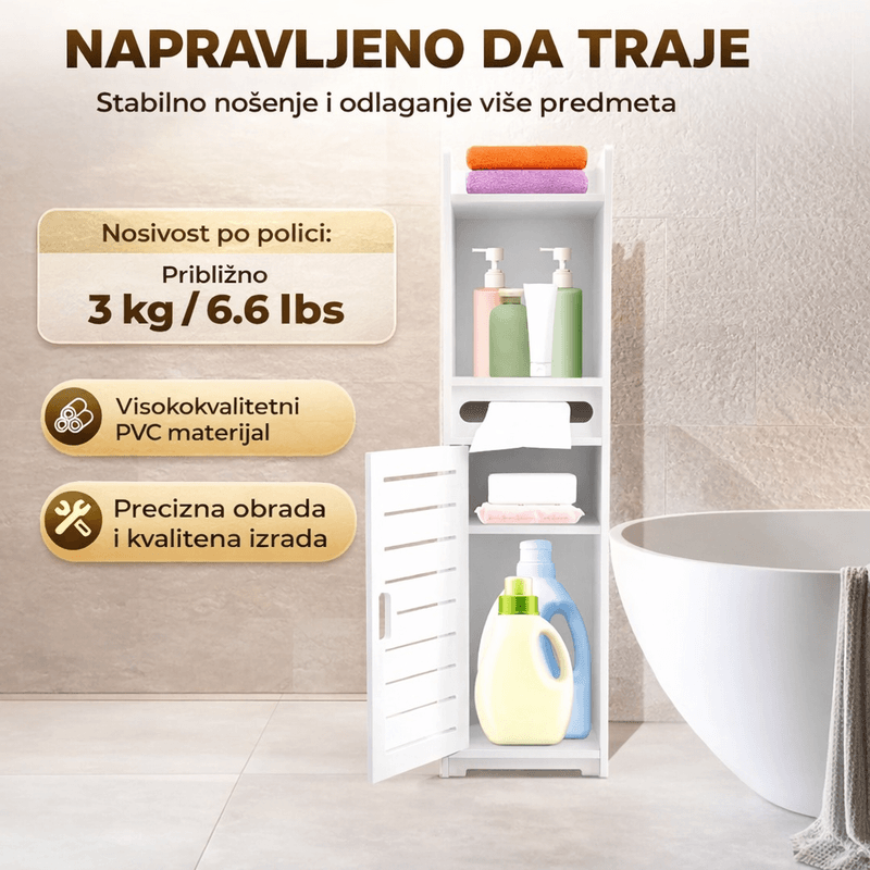 tabela specifikacija nosivosti 3 kg po polici i PVC materijala