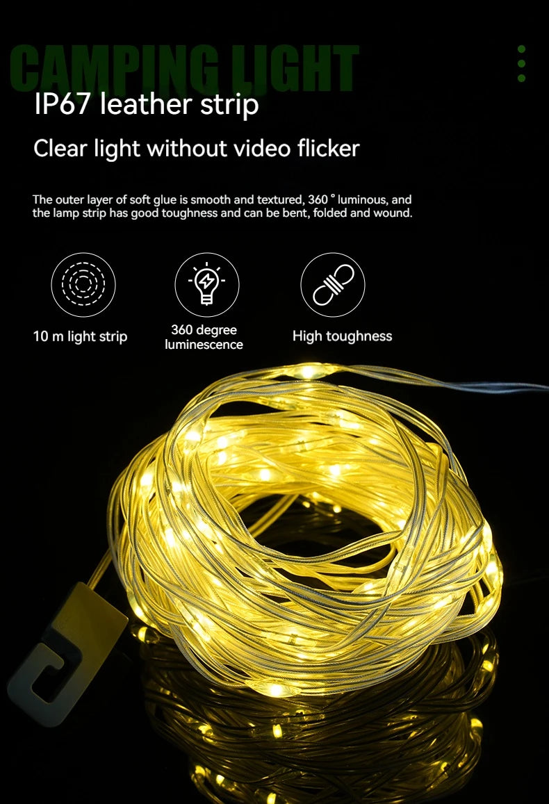 prenosiva kamp led lampa 2000mah — detalj 4