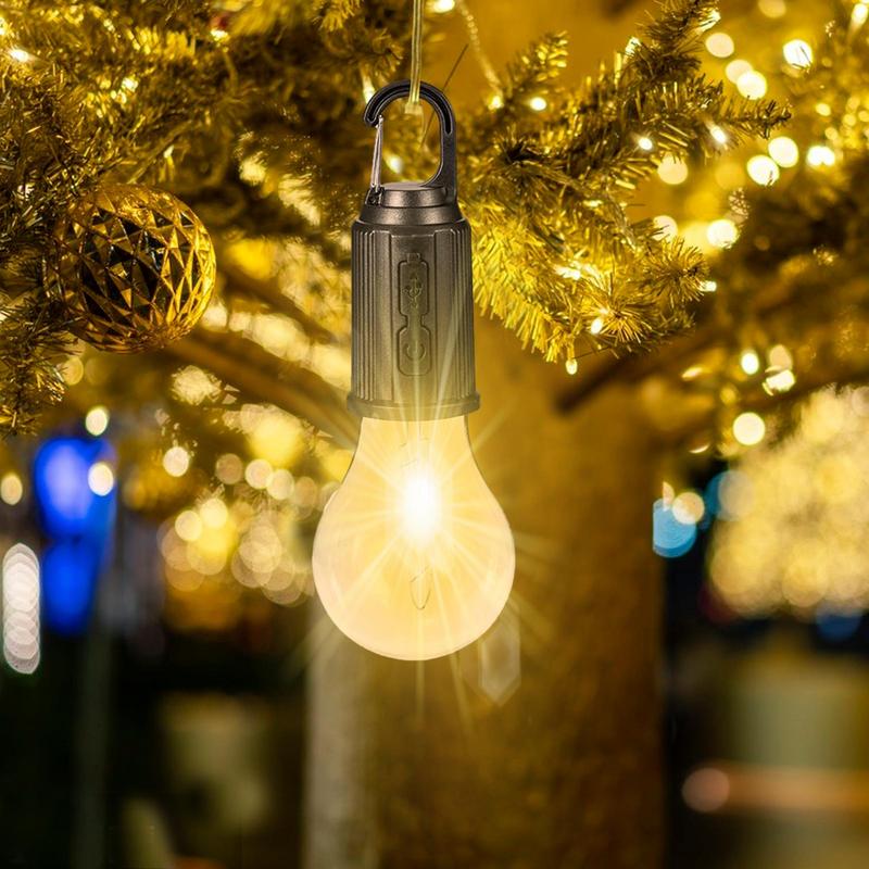 lampa okačena u šatoru