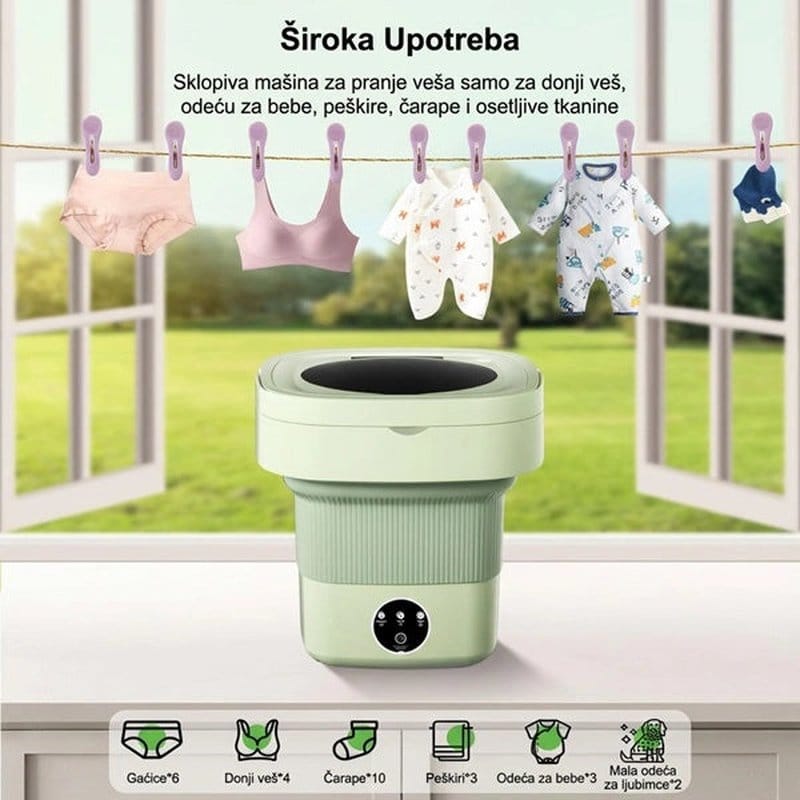 prenosiva mašina za veš — detalj 1