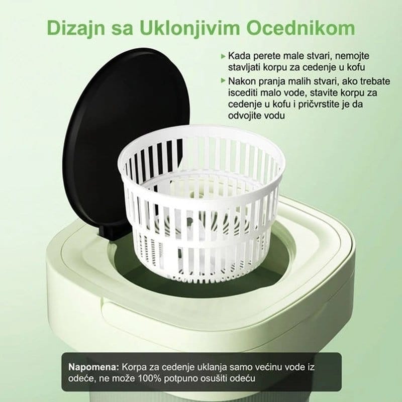 prenosiva mašina za veš — detalj 2