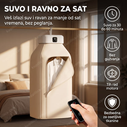 prenosiva sušilica i peglač odeće 2u1 sa okačenom garderobom, benefiti proizvoda