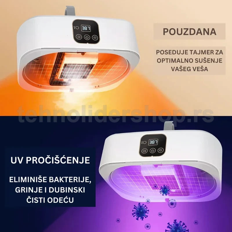 sušilica i peglač odeće 2u1 — detalj 2