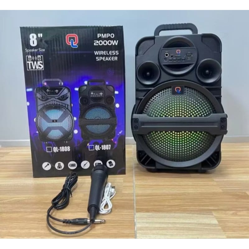 bluetooth zvučnik sa mikrofonom QL-1807 — detalj 2