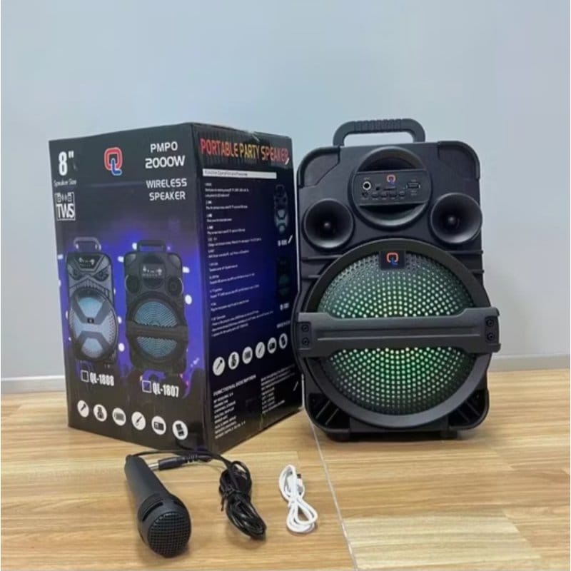 bluetooth zvučnik sa mikrofonom QL-1807 — detalj 3