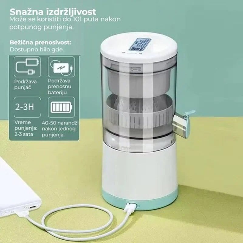 prenosivi električni sokovnik za voće i povrće — detalj 2