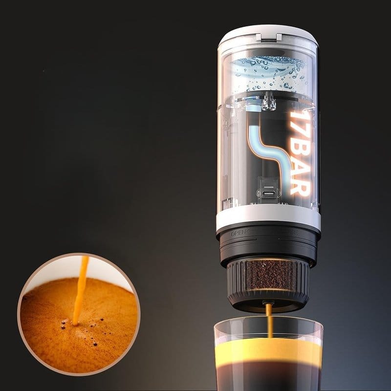 prenosivi espresso aparat bez struje — detalj 9