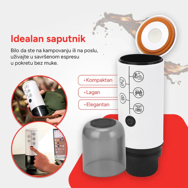 prenosivi espresso aparat bez struje — detalj 4
